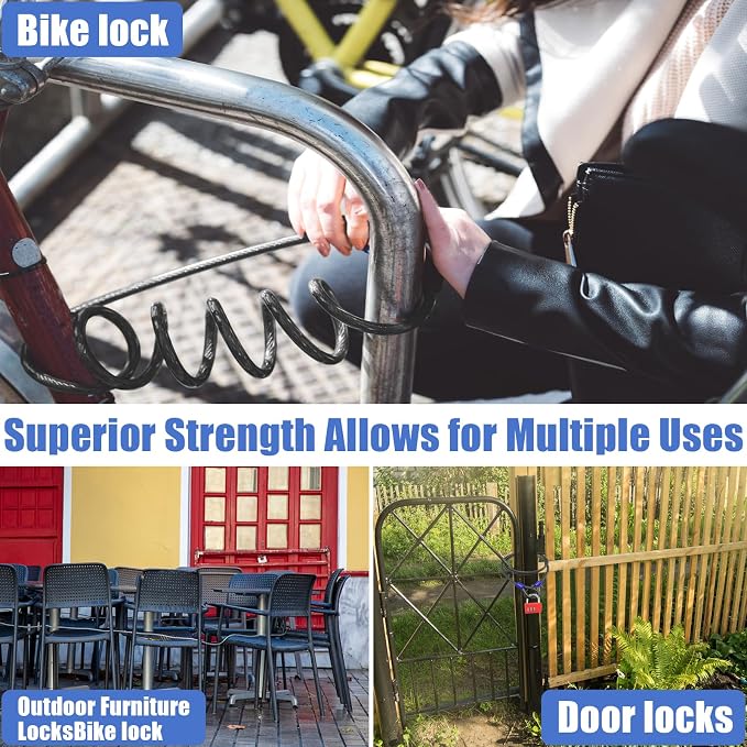 1/2Inch Heavy-Duty Security Cable Lock - Image 7