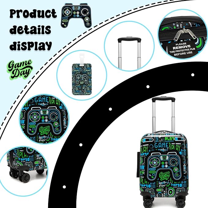 Kids Suitcase Set for Boys Hardside Luggage - Image 3
