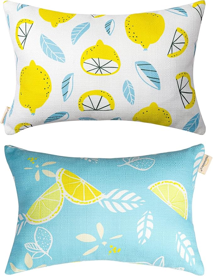 Outdoor Patio Chaise Lounge Small Headrest Waterproof Pillows by vmgreen