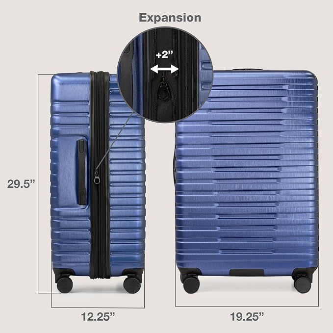 U.S. Traveler Boren Polycarbonate Hardside Rugged Travel Suitcase Luggage - Image 7