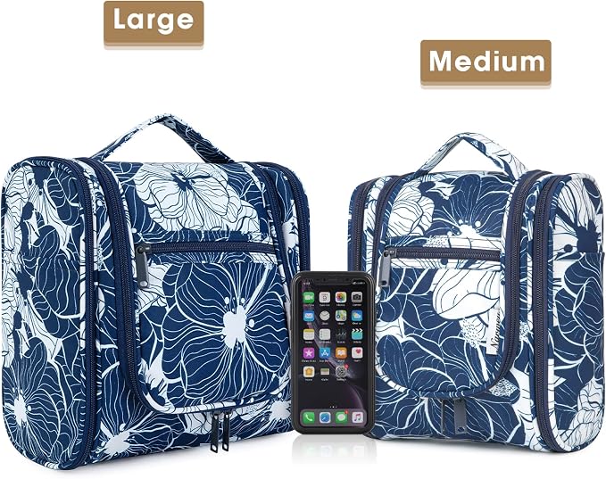 Narwey Hanging Toiletry Bag for Women Travel Makeup Bag Organizer Toiletries - Image 2