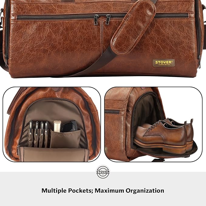 STOVER Garment Travel Duffle Bag, Large 2-in-1 Convertible Carry-on Luggage - Image 5