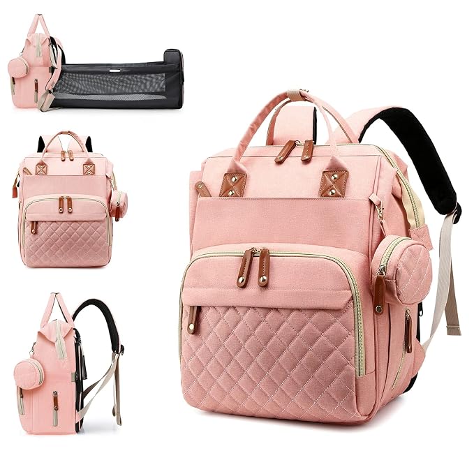 Diaper Bag, Backpack with Changing Station, Waterproof Baby Bag by Awanhe