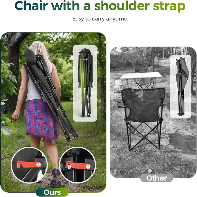 ALPHA CAMP Oversized Folding Camping Chairs - Image 6