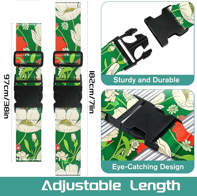 Slohif Luggage Straps for Suitcases Travel Belt Accessories Luggage Connector - Image 2