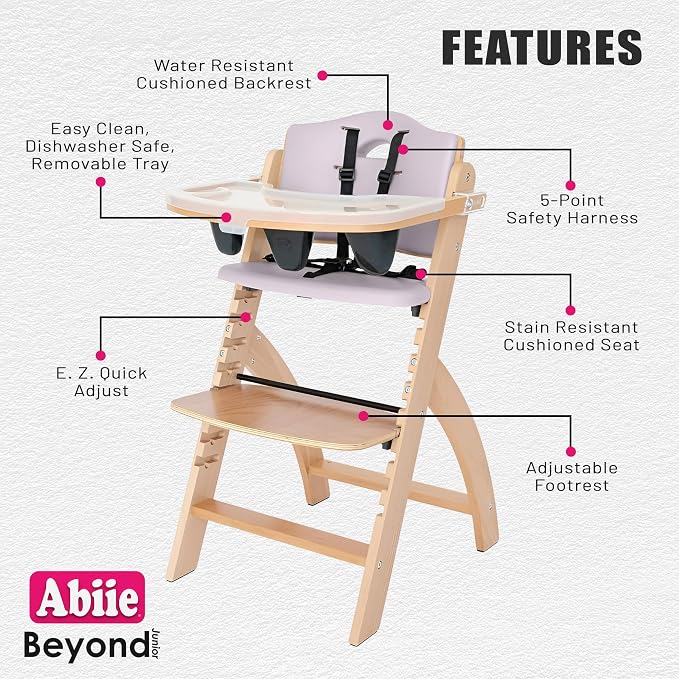 Abiie Beyond Junior Wooden High Chair - Image 2