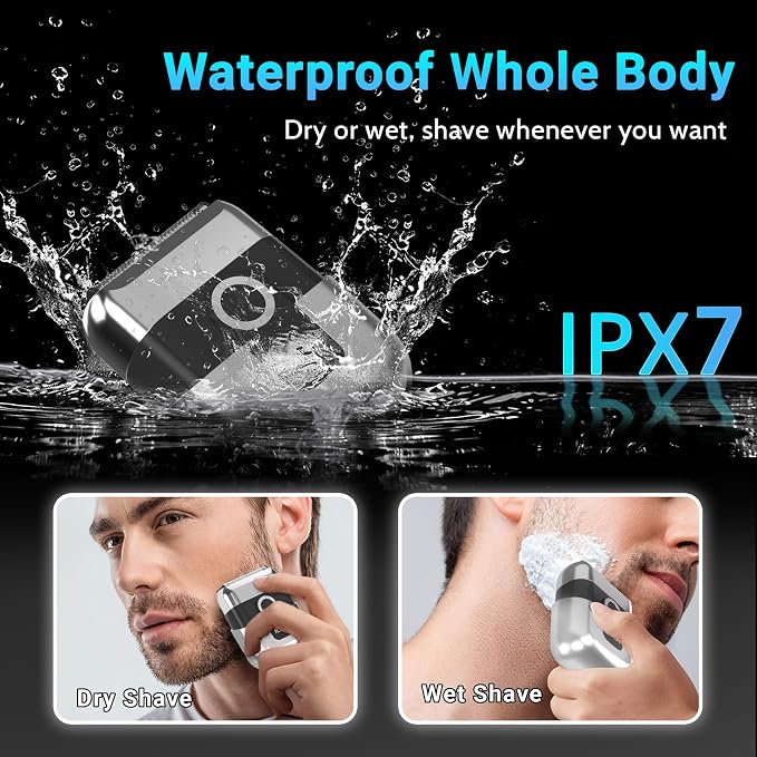 Electric Foil Shavers for Men: Mini Electric Razor, Foil Shaver for Face - Image 5