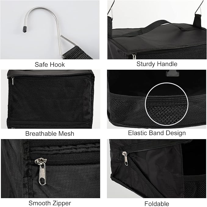 TABITORA Travel Portable Hanging Shelves Closet Organizer Packing Luggage - Image 5