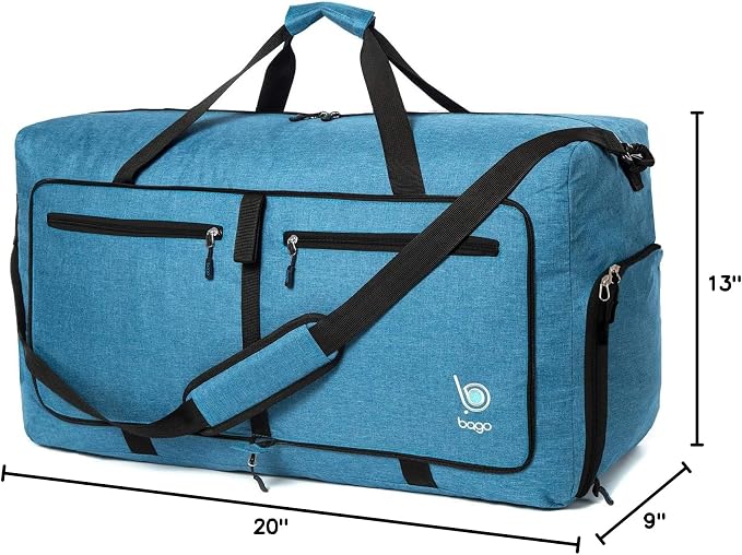 Bago Foldable Duffel Bags for Traveling Women & Men - 40L Sports Packable - Image 12
