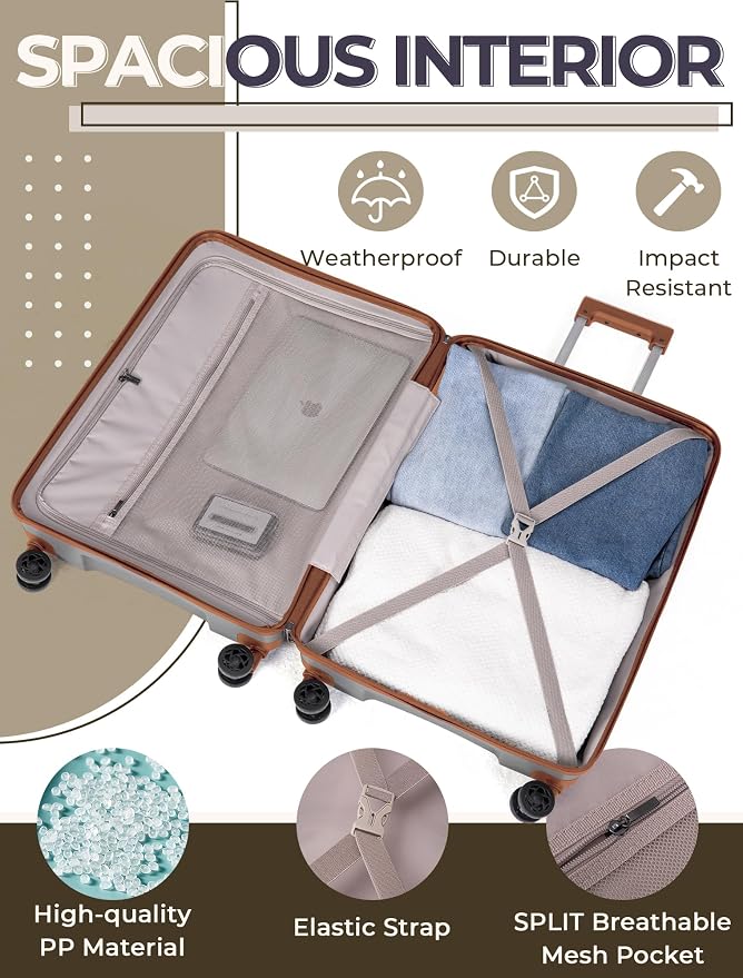 Luggage Sets 5 Piece, Suitcases - Image 6