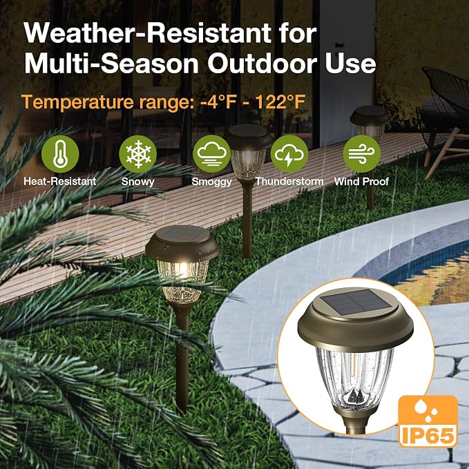 XMCOSY+ Solar Lights Outdoor 10/25 LM LED - Image 4
