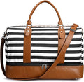 Newshows Women Weekender Bag Canvas Travel Duffel Bag Overnight Carry On Tote by Newshows