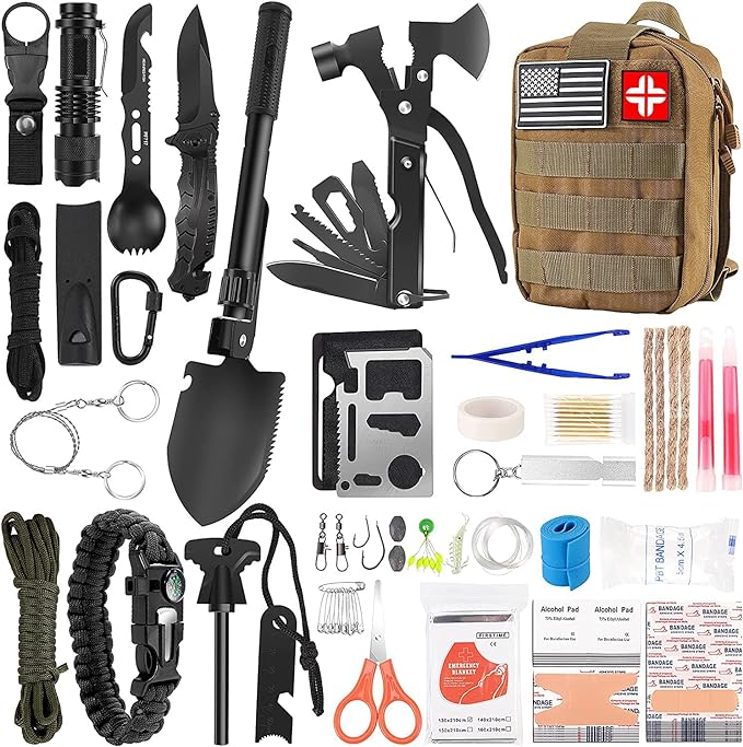 Emergency Survival Kit and First Aid Kit, Gift by LUXMOM