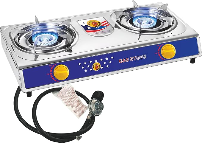 Vivicreate 2 Burner Propane Gas Stove Outdoor Cooking Portable Double Burner by Vivicreate
