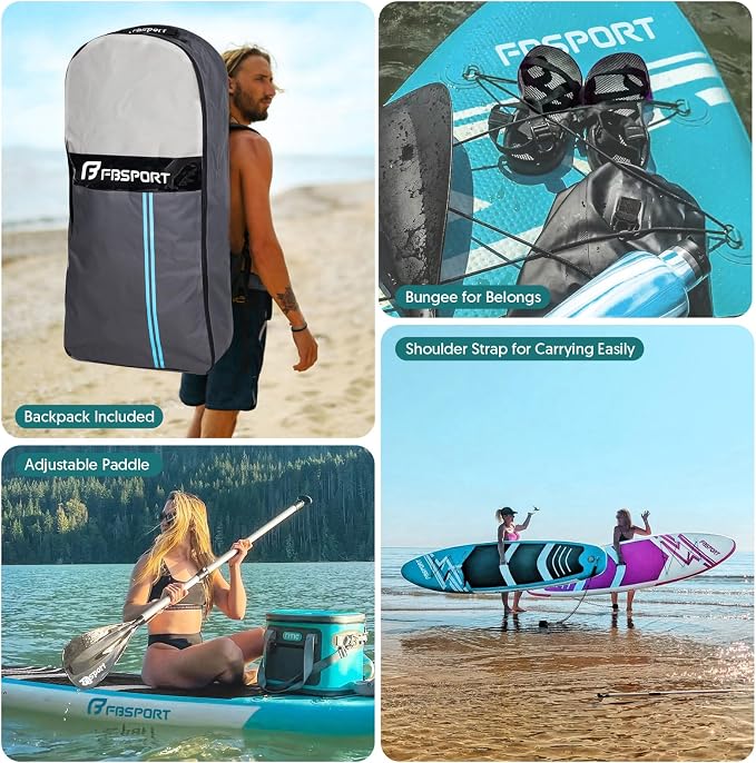 FBSPORT 11' Premium Stand Up Paddle Board, Yoga Board - Image 6