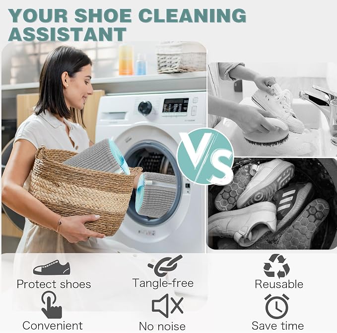 Shoe Washing Machine Bag, Laundry Shoe Bag - Image 5