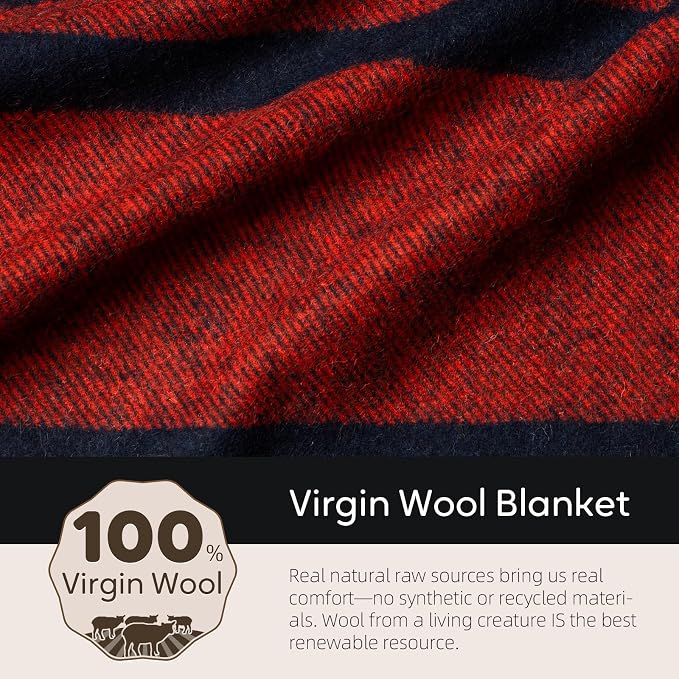 100% Wool Blanket, Military Wool Blanket, Sporting Events, Survival Kits - Image 3