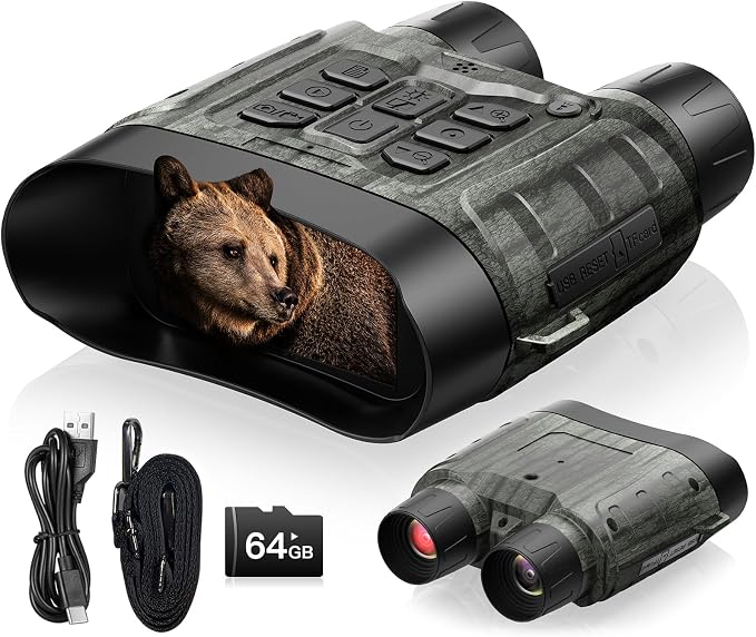 Night Vision Goggles, 4K 112MP Night Vision Binoculars by VOOPEAK
