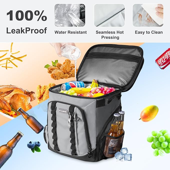 Beach Cooler Backpack for Men 36cans Insulated Backpack Cooler Lunch Bag for - Image 6