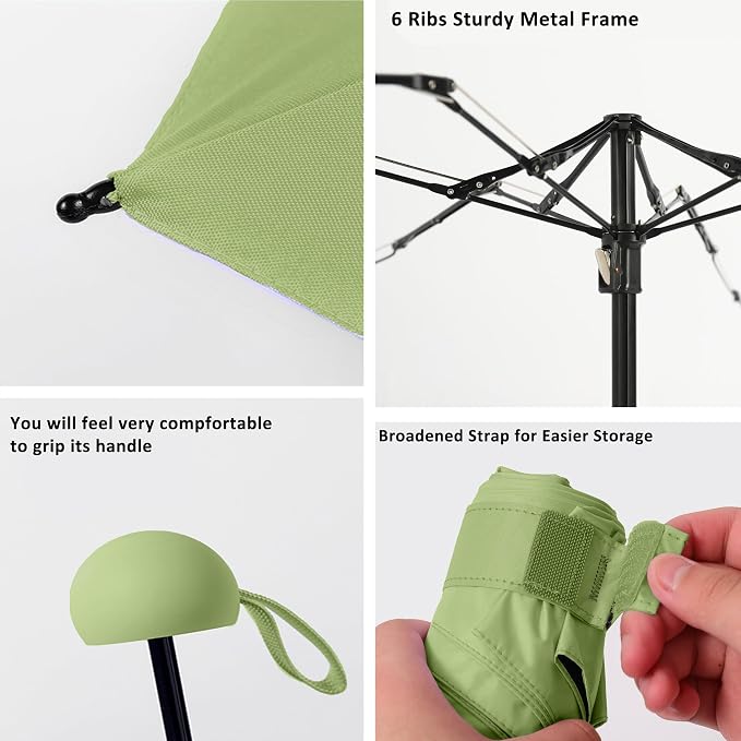 BAODINI Travel Mini Umbrella for Purse - Image 6