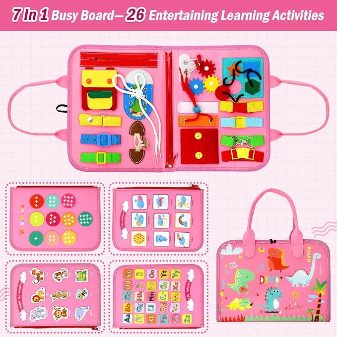 Qizfun Busy Board Montessori Toy - Image 3