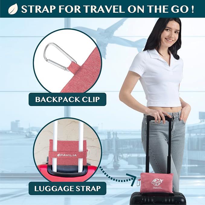 PAVILIA Soft Travel Blanket, Compact Airplane Blanket in Bag, Portable Blanket - Image 3