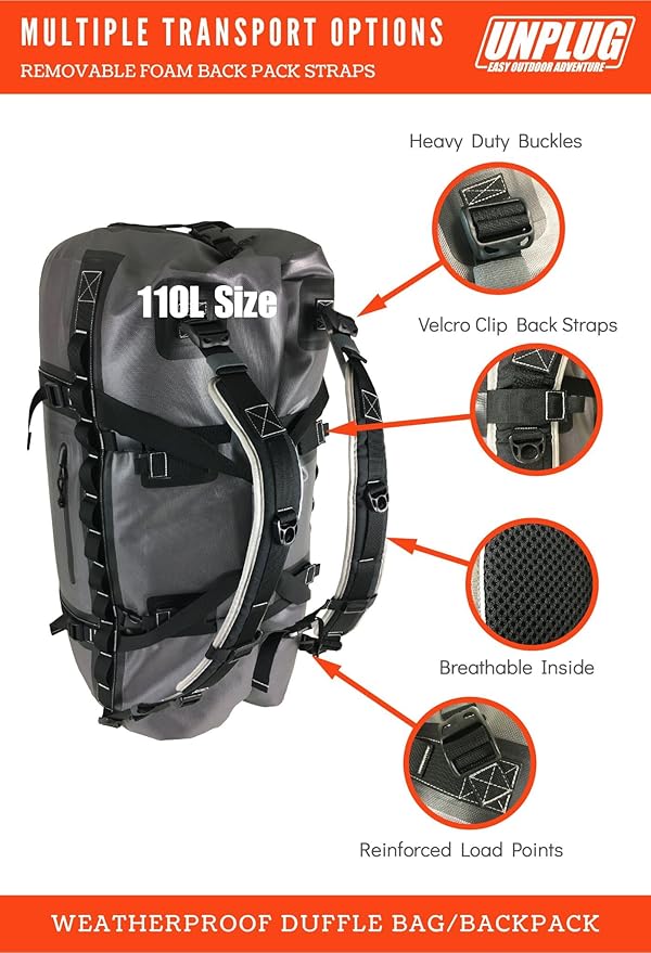 waterproof bags for camping duffle bag waterproof duffle bag backpack for - Image 4
