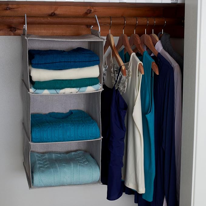 Household Essentials 3 Shelf Hanging Closet Organizer - Image 7