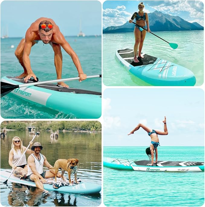 FBSPORT 11' Premium Stand Up Paddle Board, Yoga Board - Image 7