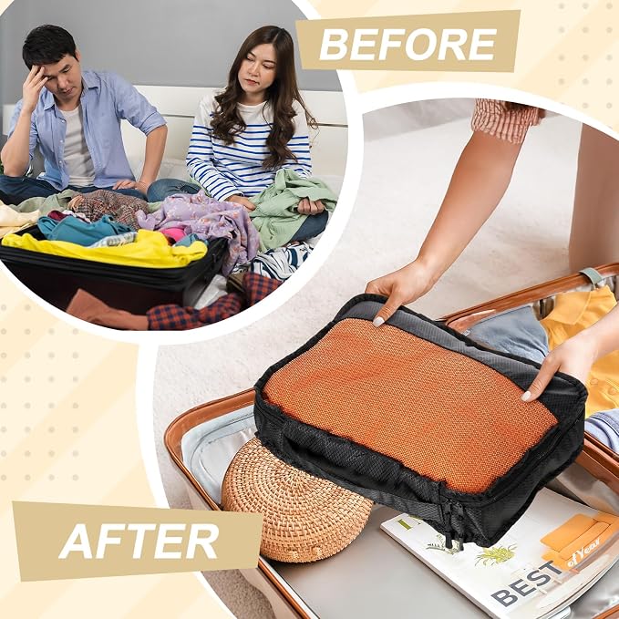 5 Pcs Packing Cubes for Suitcase Large Travel Cubes Carry on Luggage Organizer - Image 6