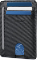 Buffway Slim Minimalist Front Pocket RFID Blocking Leather Wallets by Buffway