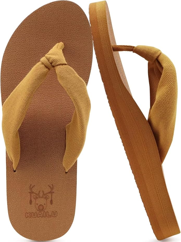 KuaiLu Flip Flops for Women by KuaiLu