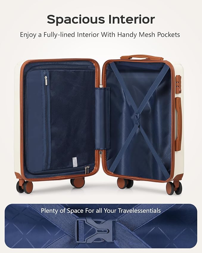 Luggage Sets 3 Piece Hardside Suitcase - Image 6