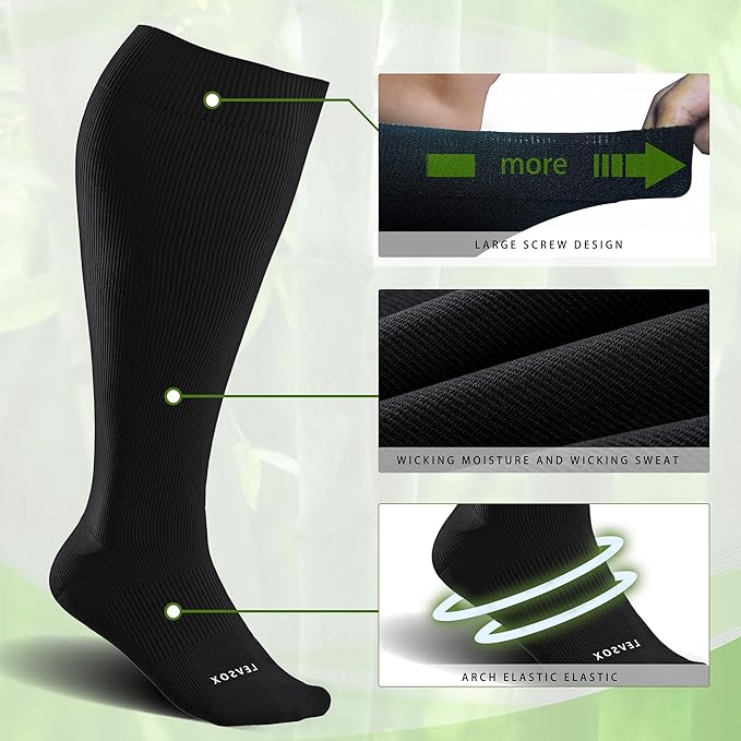 LEVSOX Wide Calf Compression Socks - Image 4