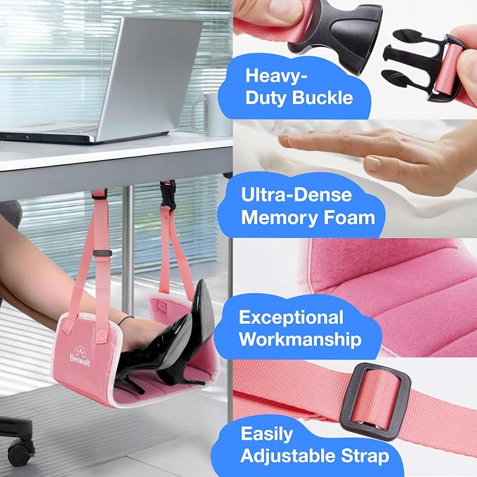 Portable Airplane Foot Hammock for Plane Travel - Image 5