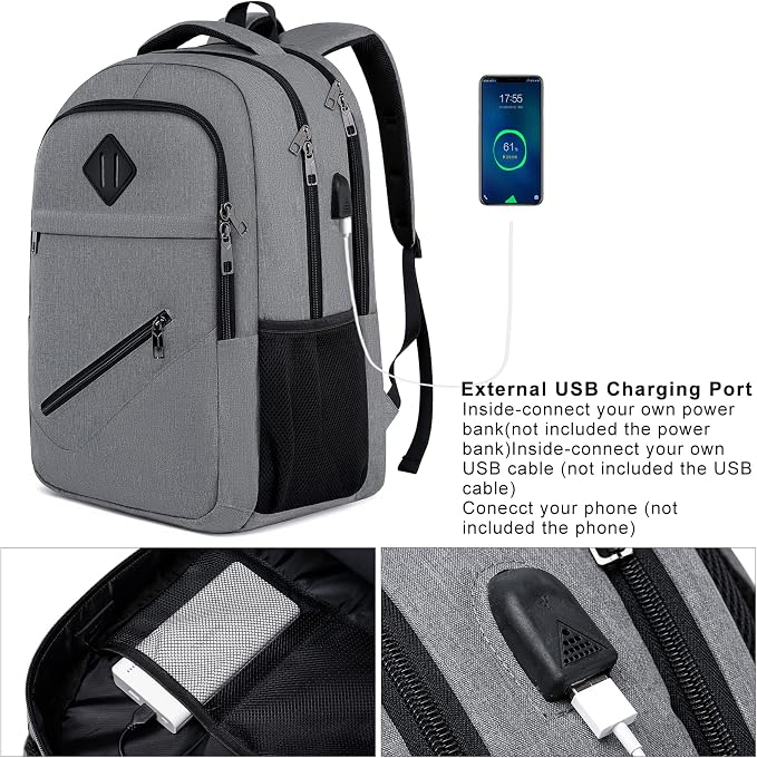 Backpack, School Backpacks for Teen Boys & Girls, Student Bookbag Fits 17.3 - Image 4