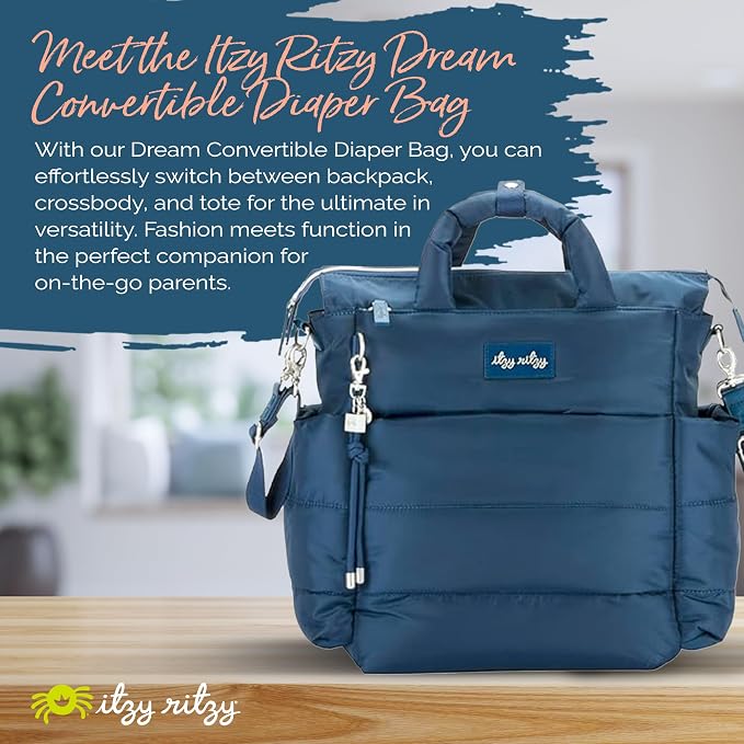 Itzy Ritzy Dream Convertible Diaper Bag Tote Backpack - Image 2