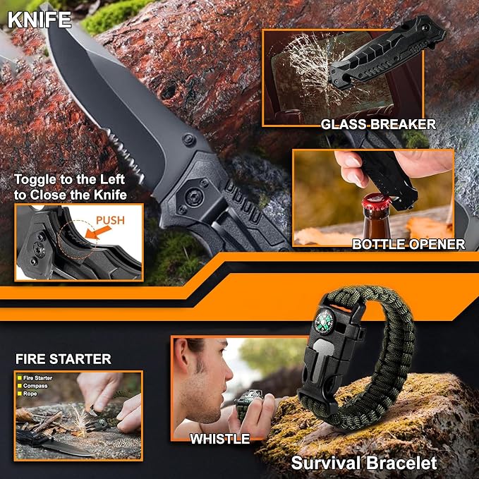 Gifts for Men Dad Him Birthday Christmas Fathers Day, Cool Gadget/Survival Gear - Image 3