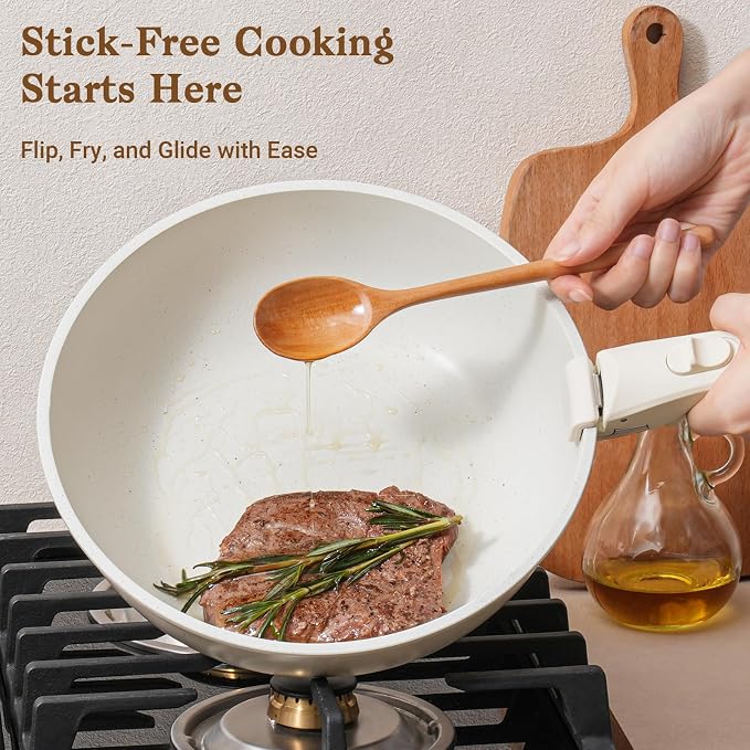15Pcs Pots and Pans Set Non Stick, Cookware Sets - Image 3