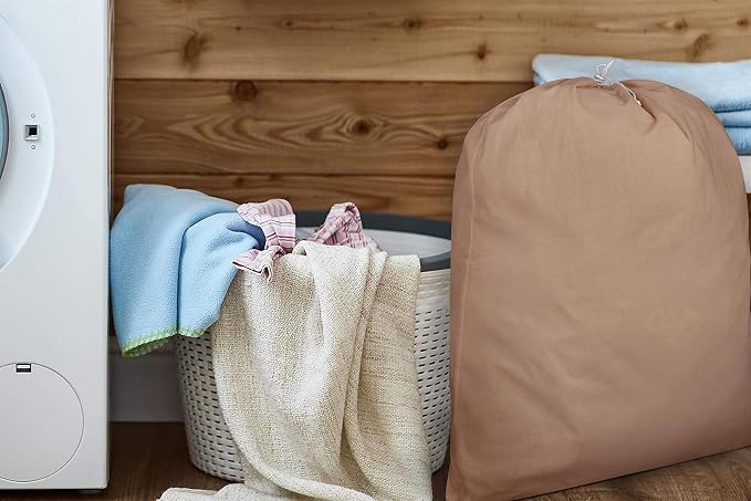 Urban Villa Laundry Bag Canvas|Dirty Clothes Travel Laundry Bag|Machine - Image 6