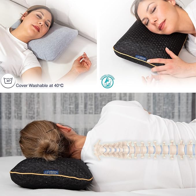 Travel & Camping Comfortable Memory Foam Pillow – Easy to Carry Portable Bag – - Image 5