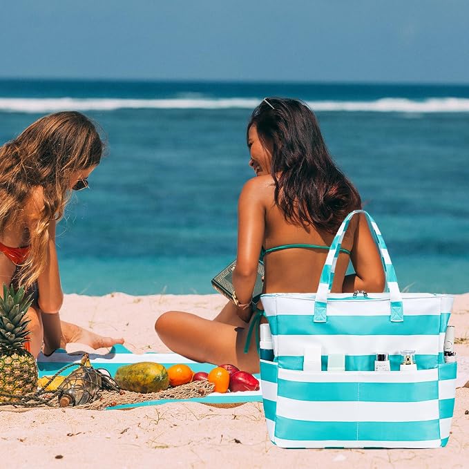 Beach Pool Bags Tote for Women Ladies Large Gym Tote Carry On Bag - Image 4