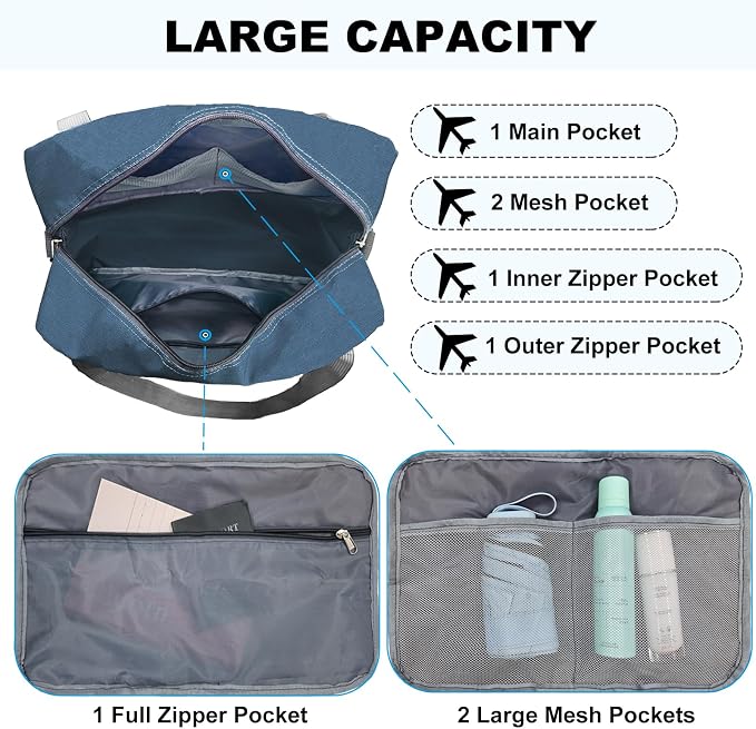 15 Inch Small Carry On Bags for Airplanes Spirit Airlines Personal Item Bag - Image 4