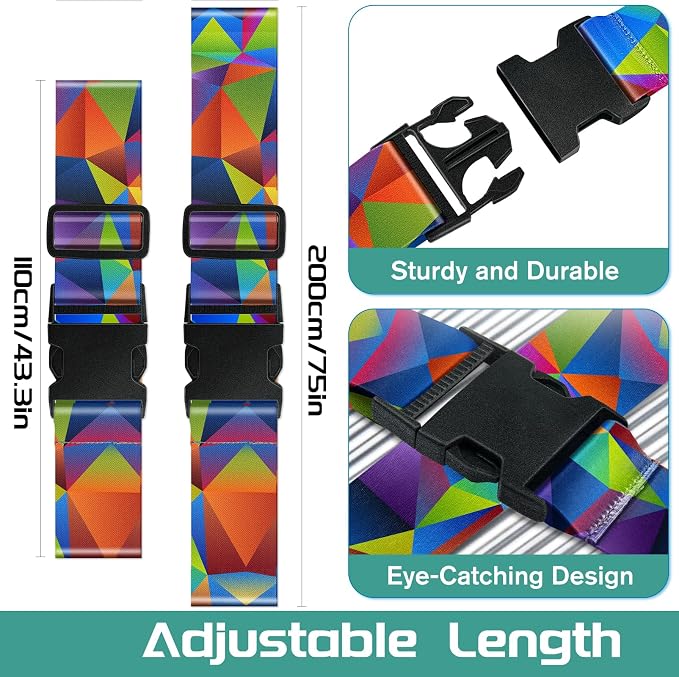 Slohif Luggage Straps for Suitcases Travel Belt Accessories Luggage Connector - Image 2