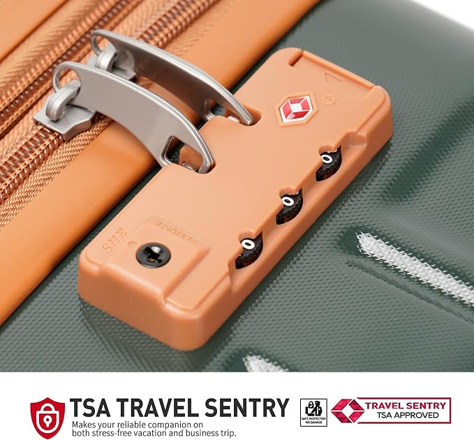 GinzaTravel Luggage Sets 3-Piece Expandable Suitcases - Image 2