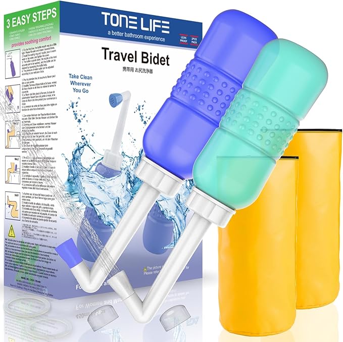 2PCS Blue+Green Peri Bottle for Postpartum Essentials, Feminine Care - 15oz by TONELIFE