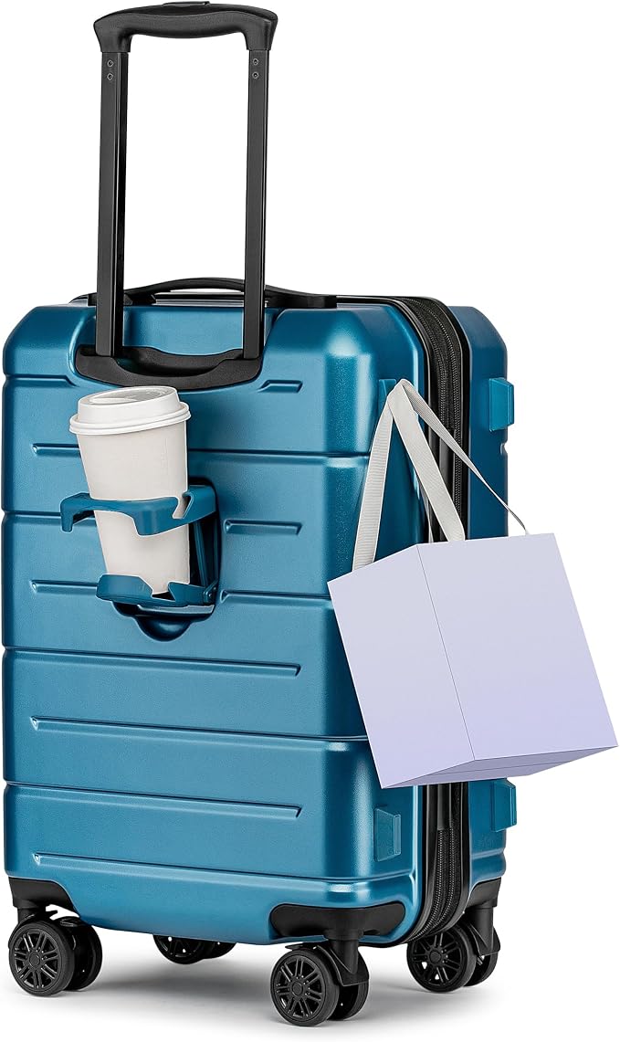 KYME Hardside Expandable Carry On Luggage 22x14x9 Airline Approved 20 Inch by KYME