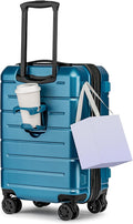 KYME Hardside Expandable Carry On Luggage 22x14x9 Airline Approved 20 Inch by KYME