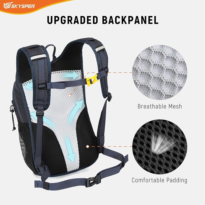 SKYSPER Hiking Backpack 15L Lightweight Walking Daypack - Image 3