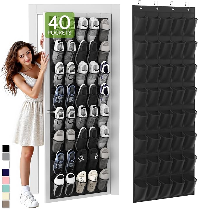 Unjumbly Over the Door Shoe Organizer by Unjumbly